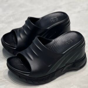 Givenchy Black Platform Mules